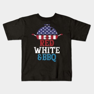 4th Of July American Flag Bbq Grilling Gril Men Women Premium Kids T-Shirt